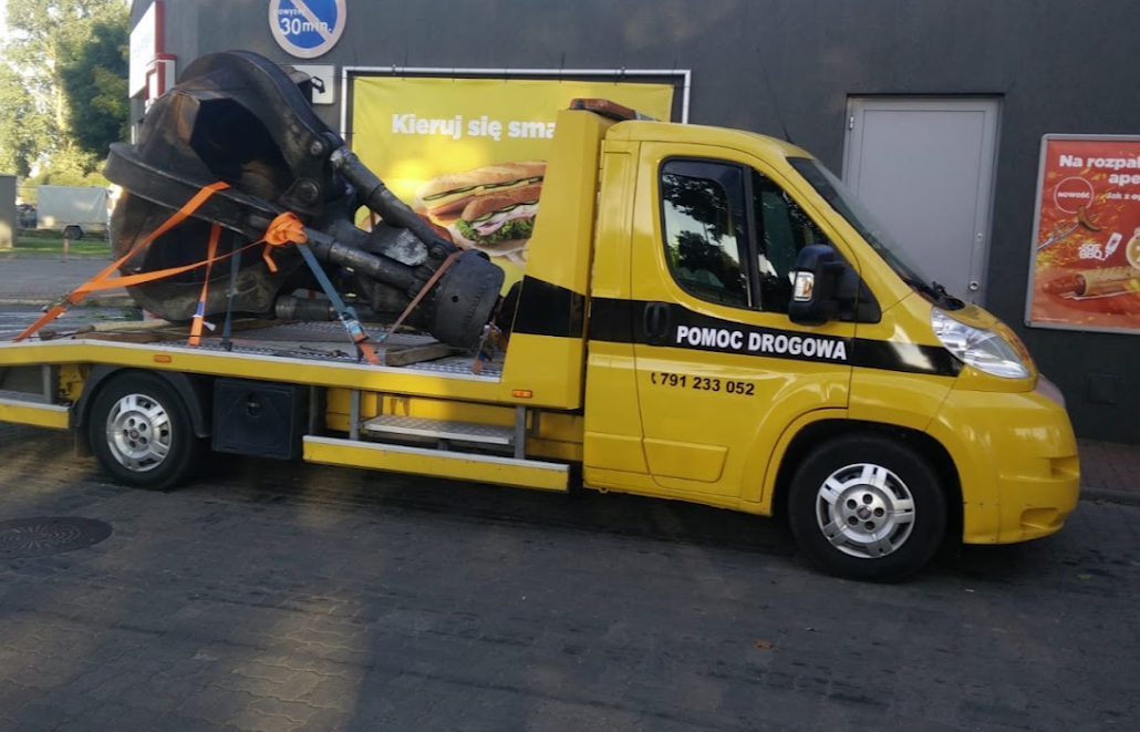 Mapa przedstawiająca obszar działania pomocy drogowej AROKIS w Trójmieście i okolicach